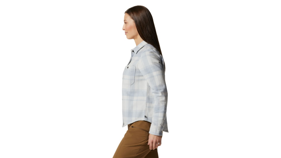 Mountain Hardwear Plusher Long Sleeve Shirt - Womens, Glacial, Large, 1915971097-Glacial-L