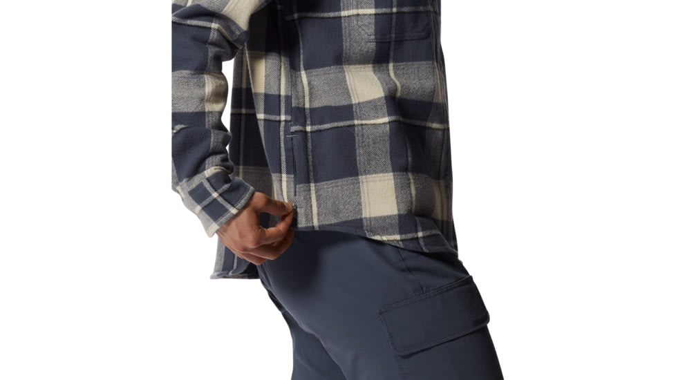 Mountain Hardwear Plusher Long Sleeve Shirt - Womens, Wild Oyster Tar, Small, 1915971285-W-S