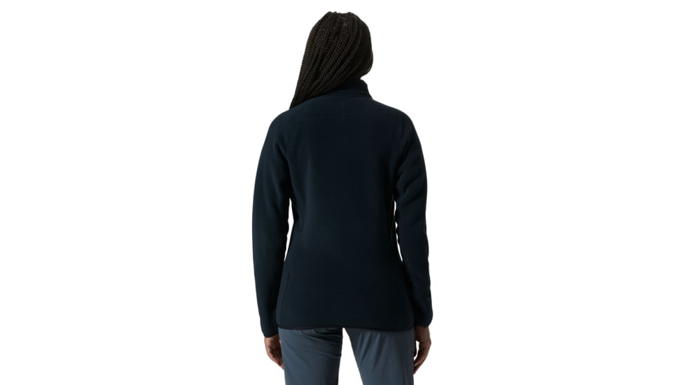 Mountain Hardwear Polartec Double Brushed Full Zip Jacket - Womens, Black, Medium, 1985091010-Black-M