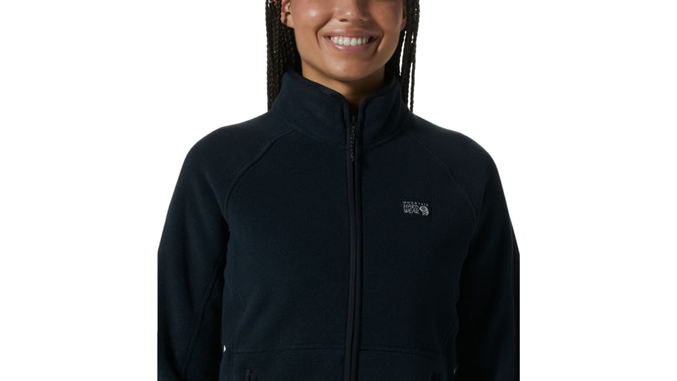 Mountain Hardwear Polartec Double Brushed Full Zip Jacket - Womens, Black, Medium, 1985091010-Black-M