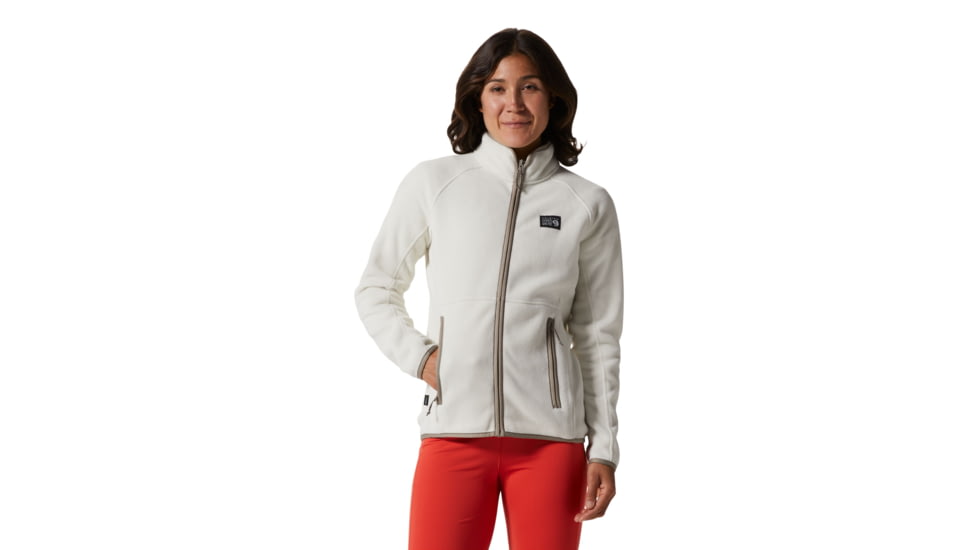 Mountain Hardwear Polartec Double Brushed Full Zip Jacket - Womens, Stone, Medium, 1985091022-Stone-M