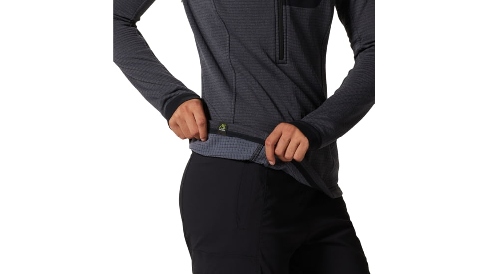 Mountain Hardwear Polartec Power Grid Half Zip Jacket - Womens, Blue Slate Heat, Large, 1985341450-L