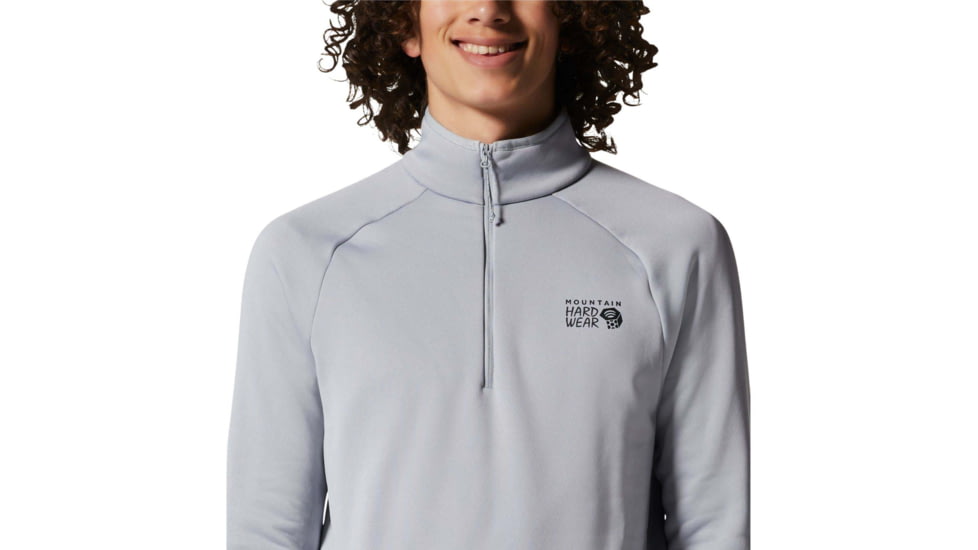 Mountain Hardwear Polartec Power Stretch 1/4 - Mens, Glacial, Medium, 1993431097-M
