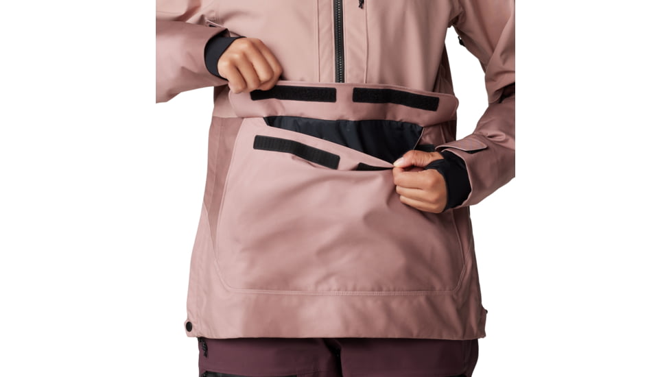 Mountain Hardwear Powder Maven Anorak - Womens, Smoky Quartz, Smoky Quartz Vapors Print, Medium, 2090681642-M