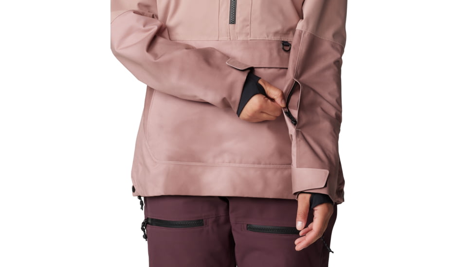 Mountain Hardwear Powder Maven Anorak - Womens, Smoky Quartz, Smoky Quartz Vapors Print, Medium, 2090681642-M