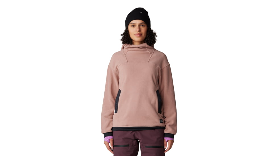 Mountain Hardwear Powder Maven Fleece Pullover Hoody - Women's, Smoky Quartz, Medium, 2077671643-M