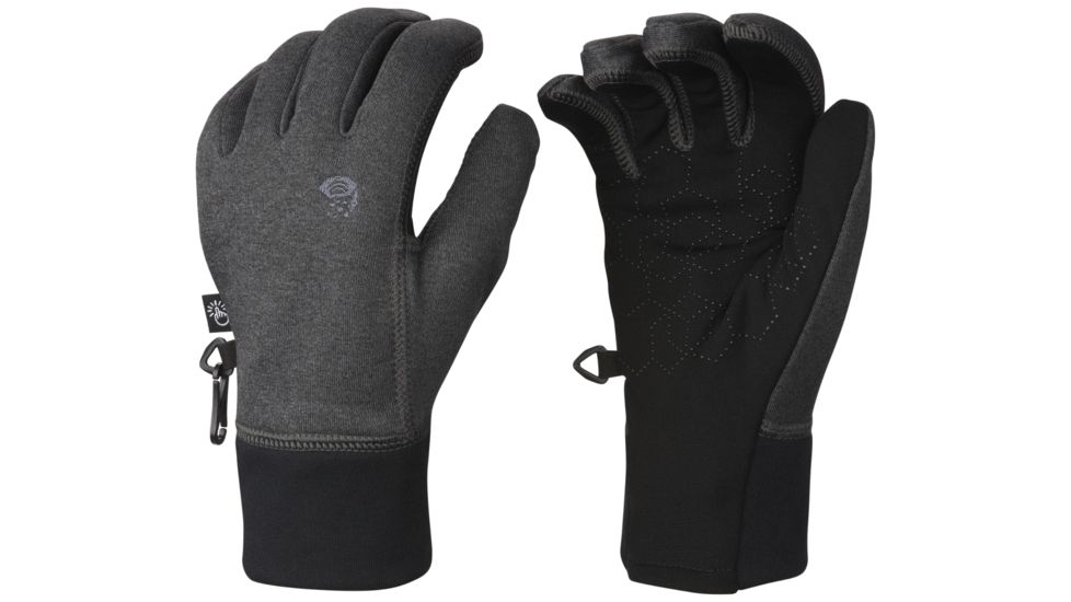 Mountain Hardwear Power Stretch Stimulus Glove - Men's-Heather Grey-Large
