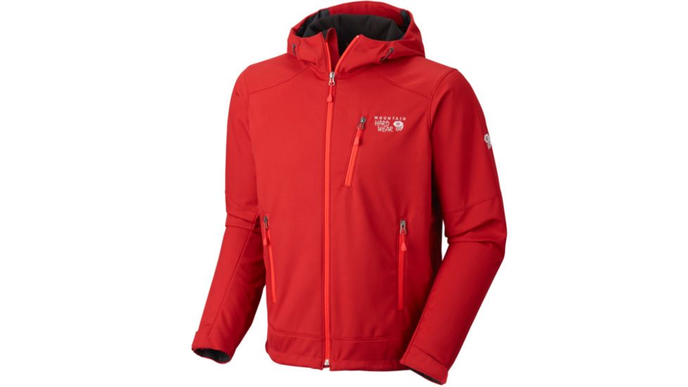Mountain Hardwear Principia Softshell Jacket - Men's-Red Velvet-Small