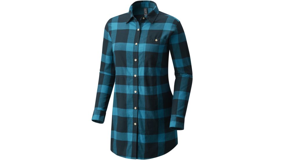 Mountain Hardwear Pt. Isabel Long Sleeve Tunic - Women's-Blue Spruce-X-Small