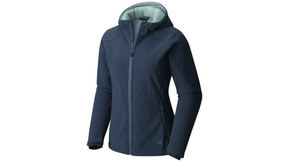 Mountain Hardwear Pyxiana Hooded Jacket - Women's-Zinc-Medium