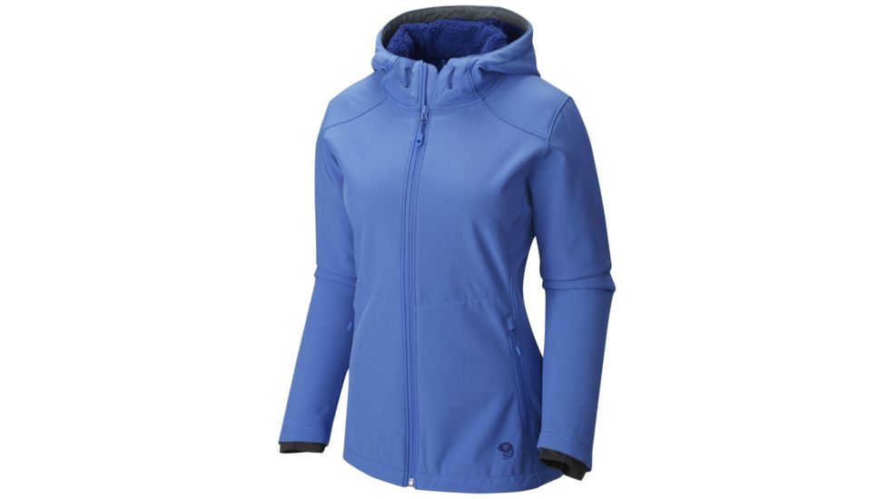 Mountain Hardwear Pyxiana Hooded Jacket - Womens-Bright Bluet-Large