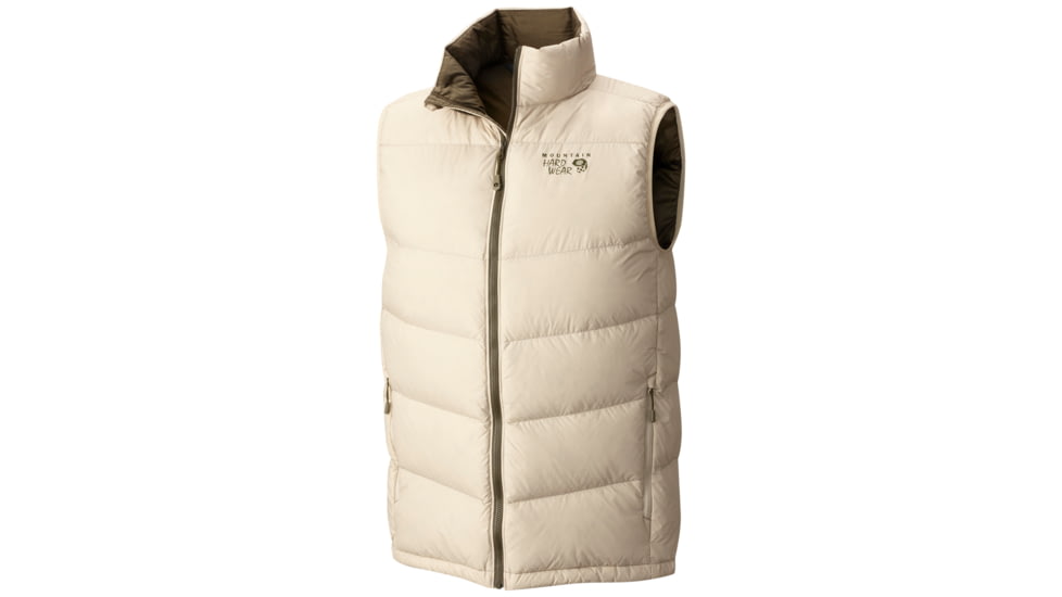 Mountain Hardwear Ratio Down Vest - Men's-Fossil-Small