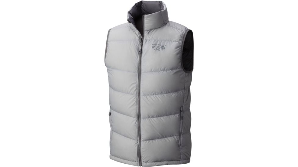 Mountain Hardwear Ratio Down Vest - Men's-Grey Ice-Large