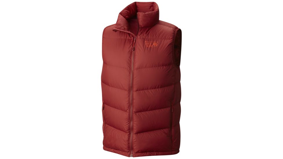 Mountain Hardwear Ratio Down Vest - Men's-Smolder Red-Medium