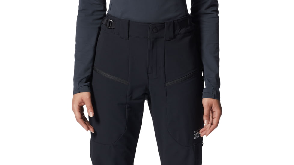 Mountain Hardwear Reduxion Softshell Pant - Womens, Black, Large, Regular, 2007261010-Black-L-R