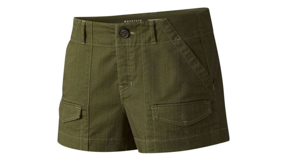 Mountain Hardwear Redwood Camp Short - Women's, Surplus Green, 4 1764591347-4-5