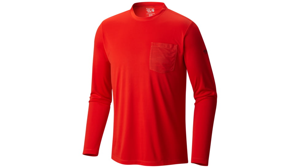 Mountain Hardwear River Gorge Long Sleeve Cree Shirt - Men's-Fiery Red-Large