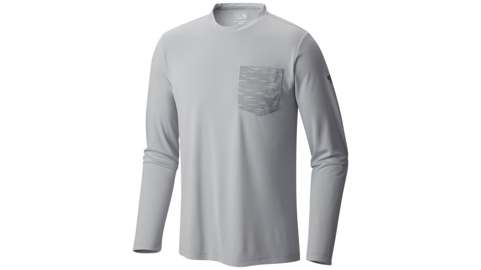 Mountain Hardwear River Gorge Long Sleeve Cree Shirt - Men's-Grey Ice-X-Large