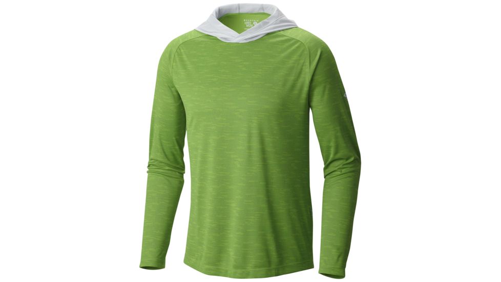Mountain Hardwear River Gorge Long Sleeve Hoody - Men's-Cyber Green-Large