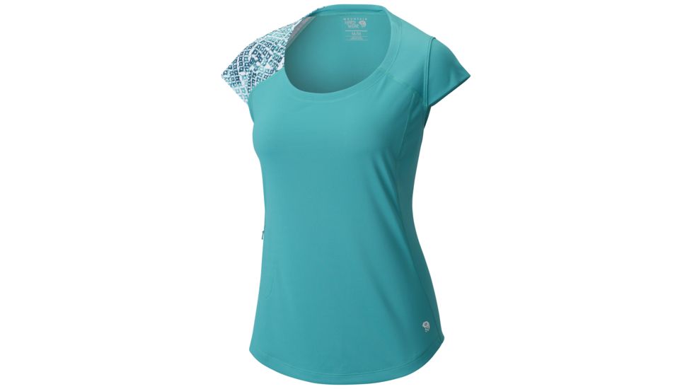 Mountain Hardwear River Gorge Short Sleeve T - Women's-Glacier Green-Large