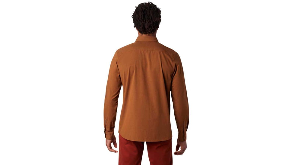 Mountain Hardwear Riveter Twill Long Sleeve Button Up Shirt - Mens, Golden Brown, Extra Large/Regular, OM2267233-XXL