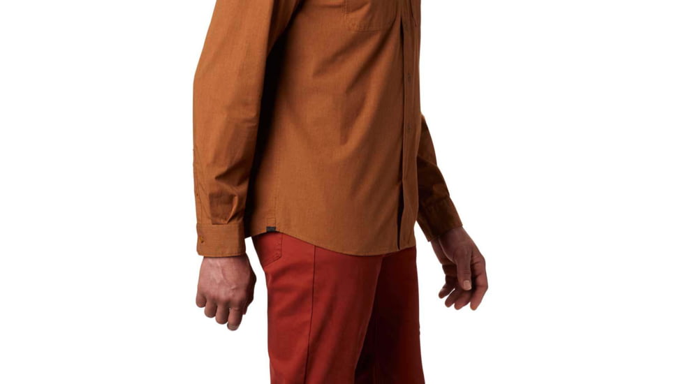 Mountain Hardwear Riveter Twill Long Sleeve Button Up Shirt - Mens, Golden Brown, Extra Large/Regular, OM2267233-XXL