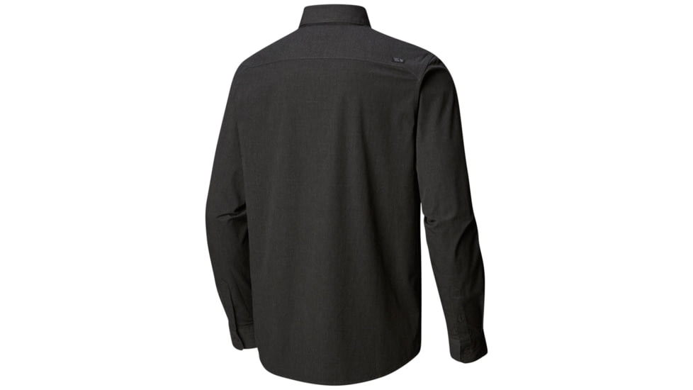 Mountain Hardwear Riveter Twill Long Sleeve Shirt, Stealth Grey, XXL, 1792871006-XXL