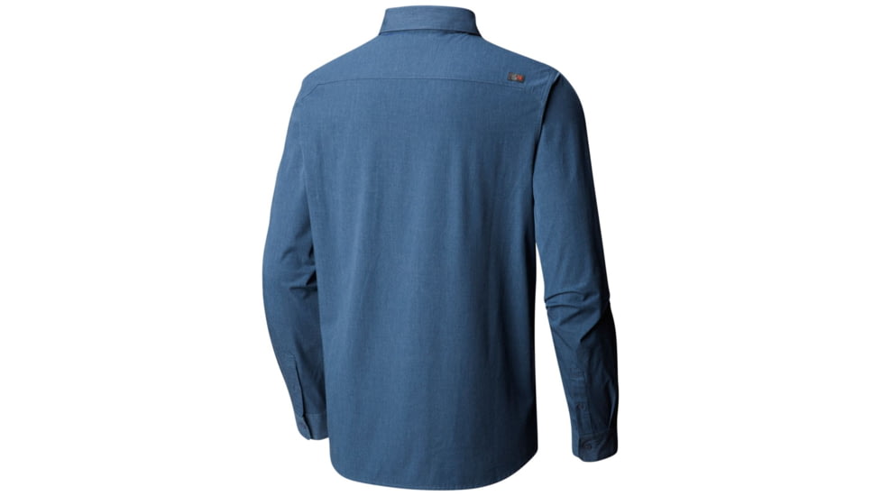Mountain Hardwear Riveter Twill Long Sleeve Shirt, Zinc, XXL, 1792871492-XXL