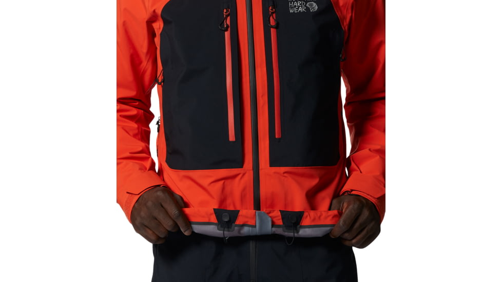 Mountain Hardwear Routefinder Gore-Tex Pro Jacket - Mens, State Orange, Black, Small, 2024501842-S
