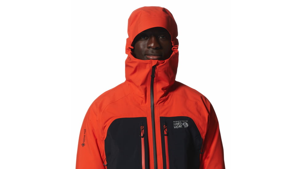 Mountain Hardwear Routefinder Gore-Tex Pro Jacket - Mens, State Orange, Black, Medium, 2024501842-S, Black-M