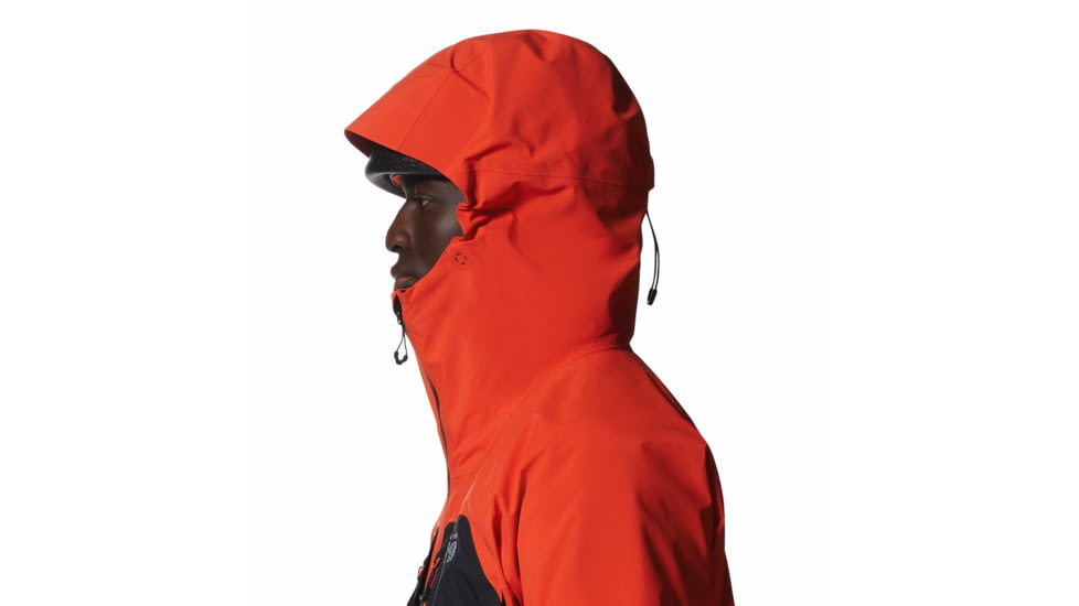 Mountain Hardwear Routefinder Gore-Tex Pro Jacket - Mens, State Orange, Black, Medium, 2024501842-S, Black-M