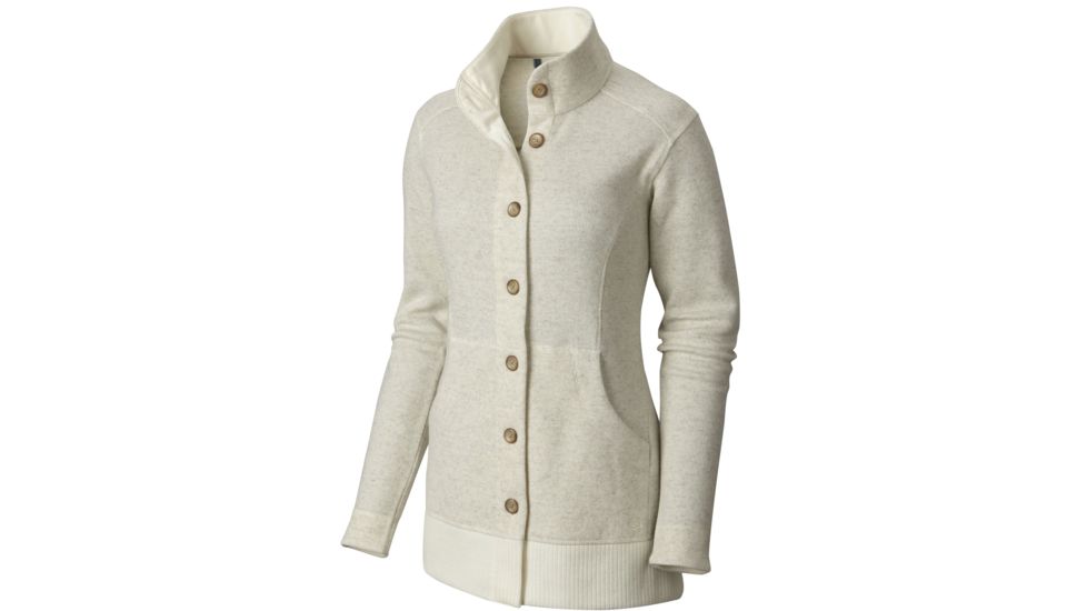 Sarafin Button Front Sweater - Womens-Snow-Large