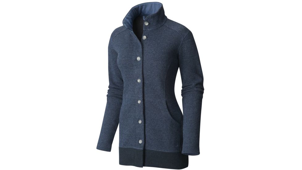 Sarafin Button Front Sweater - Womens-Zinc-X-Small