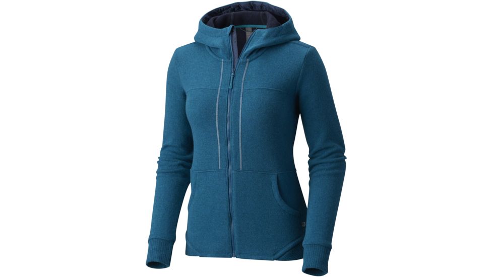 Mountain Hardwear Sarafin Pro Hooded Sweater - Women's-Dark River-X-Small