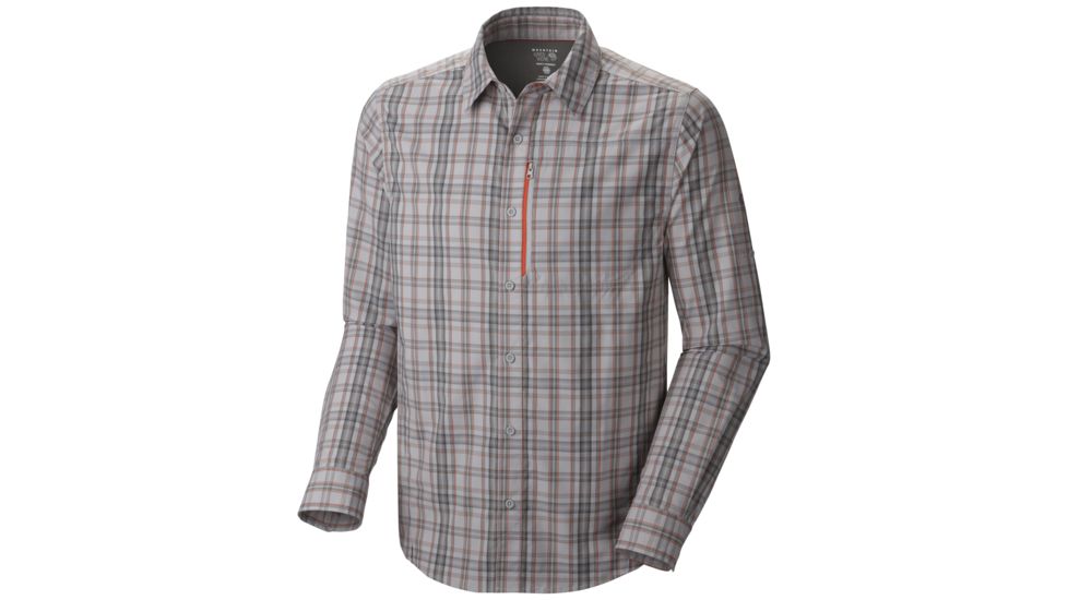 Mountain Hardwear Seaver Tech Long Sleeve Shirt - Men's-Steam-Small