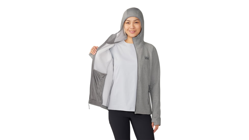 Mountain Hardwear Sendura Hoody - Womens, Foil Grey Heather, Medium, 2104861056-M