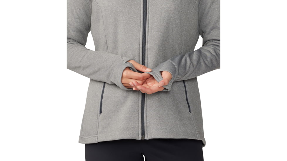 Mountain Hardwear Sendura Hoody - Womens, Foil Grey Heather, Medium, 2104861056-M