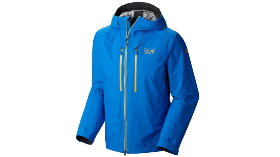 Mountain Hardwear Seraction Jacket - Men's, Shark/State Orange, Large, SHARK-STATE-ORANGE-LARGE