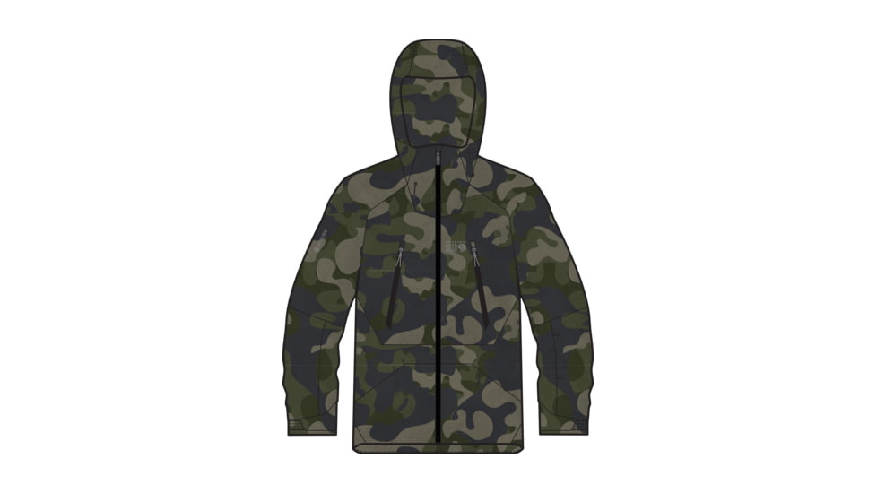 Mountain Hardwear Sky Ridge Gore-Tex Jacket - Men's, Dark Army Camo, Large, OM8919308-L