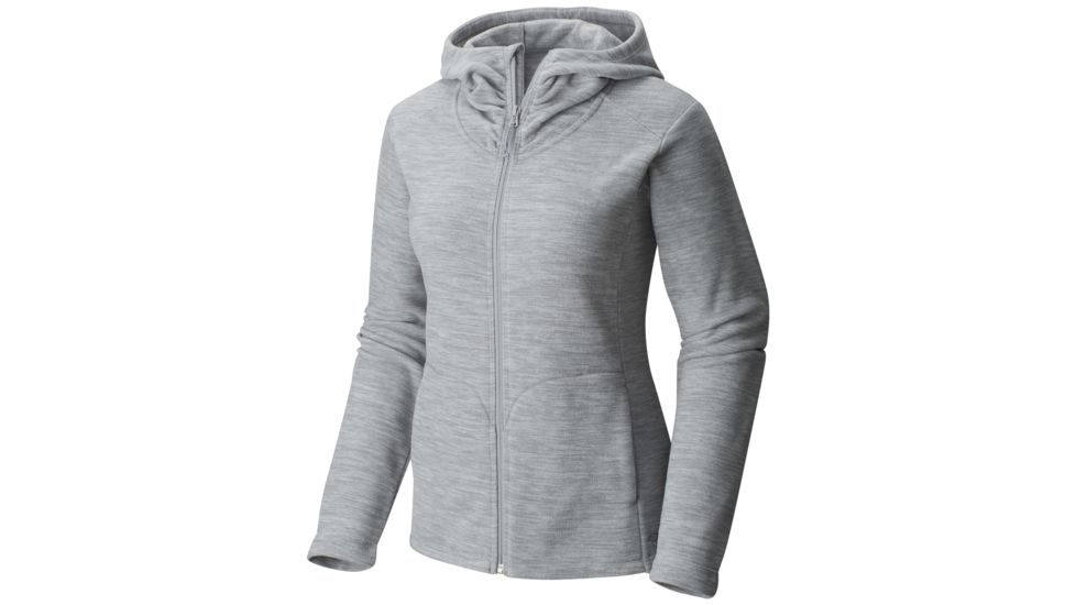 Mountain Hardwear Snowpass Fleece Full-Zip Hoody - Women's-Heather Steam-X-Small