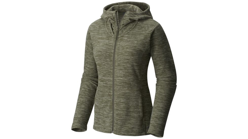 Mountain Hardwear Snowpass Fleece Full-Zip Hoody - Women's-Heather Stone Green-Large