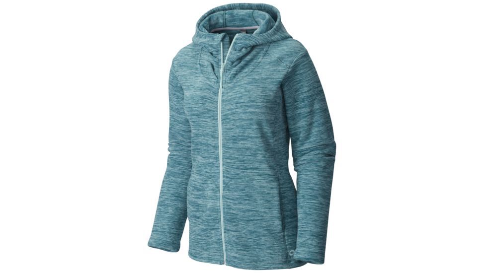 Snowpass Fleece Full-Zip Hoody - Womens-Heather Teal Green-Medium