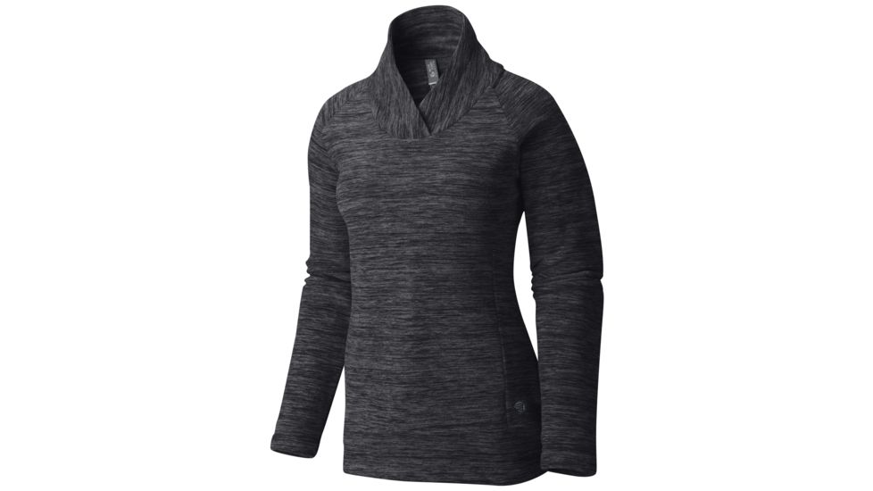 Snowpass Fleece Pullover - Womens-Heather Black-Medium