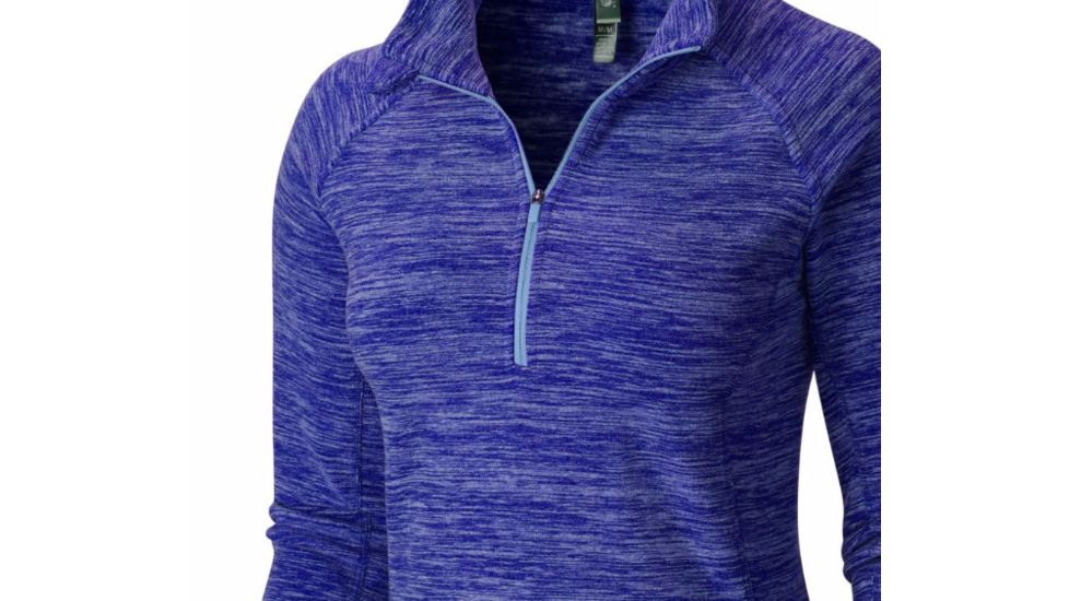 Mountain Hardwear Snowpass Fleece Zip T - Women's-Heather Dynasty-Medium