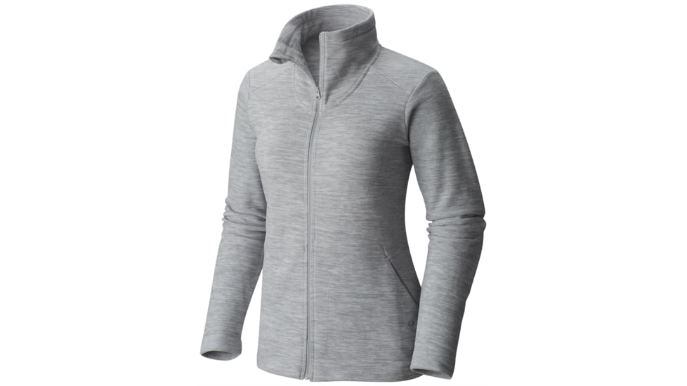 Mountain Hardwear Snowpass Full-Zip Fleece - Women's-Heather Steam-Small