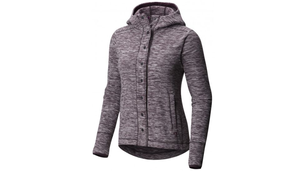 Mountain Hardwear Snowpass Hoody - Women's, Heather Dark Tannin, Small, 1733001510-S