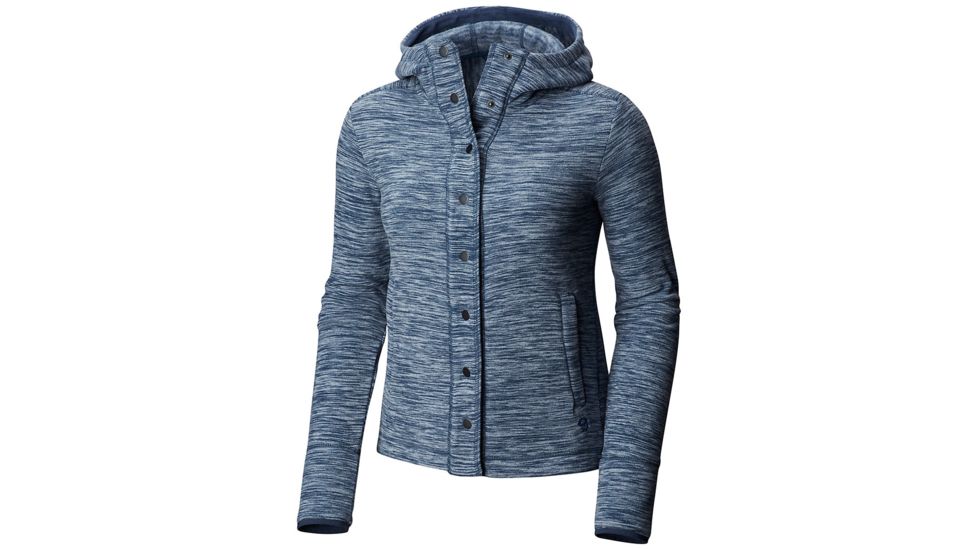 Mountain Hardwear Snowpass Hoody - Women's, Heather Zinc, Small, 1733001494-S