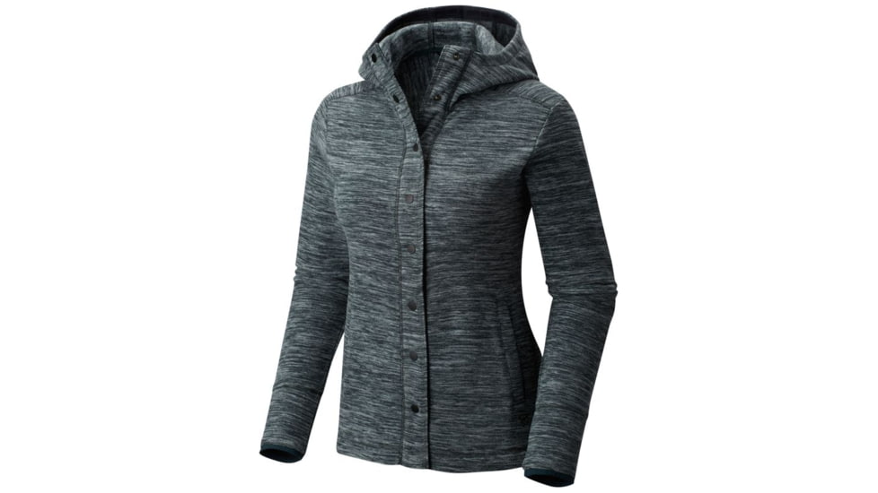Mountain Hardwear Snowpass Hoody - Womens-Heather Blue Spruce-Large