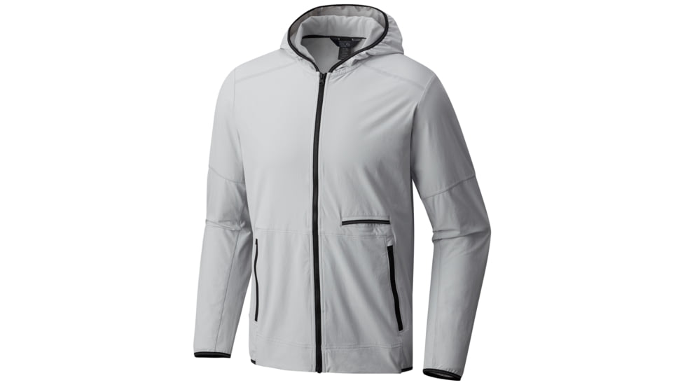 Mountain Hardwear Speedstone Hooded Jacket - Men's-Grey Ice-Medium