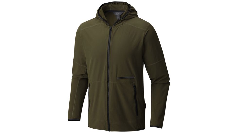 Mountain Hardwear Speedstone Hooded Jacket - Men's-Peatmoss-Medium